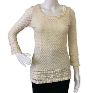 Max Edition Sheer Ruffle Top